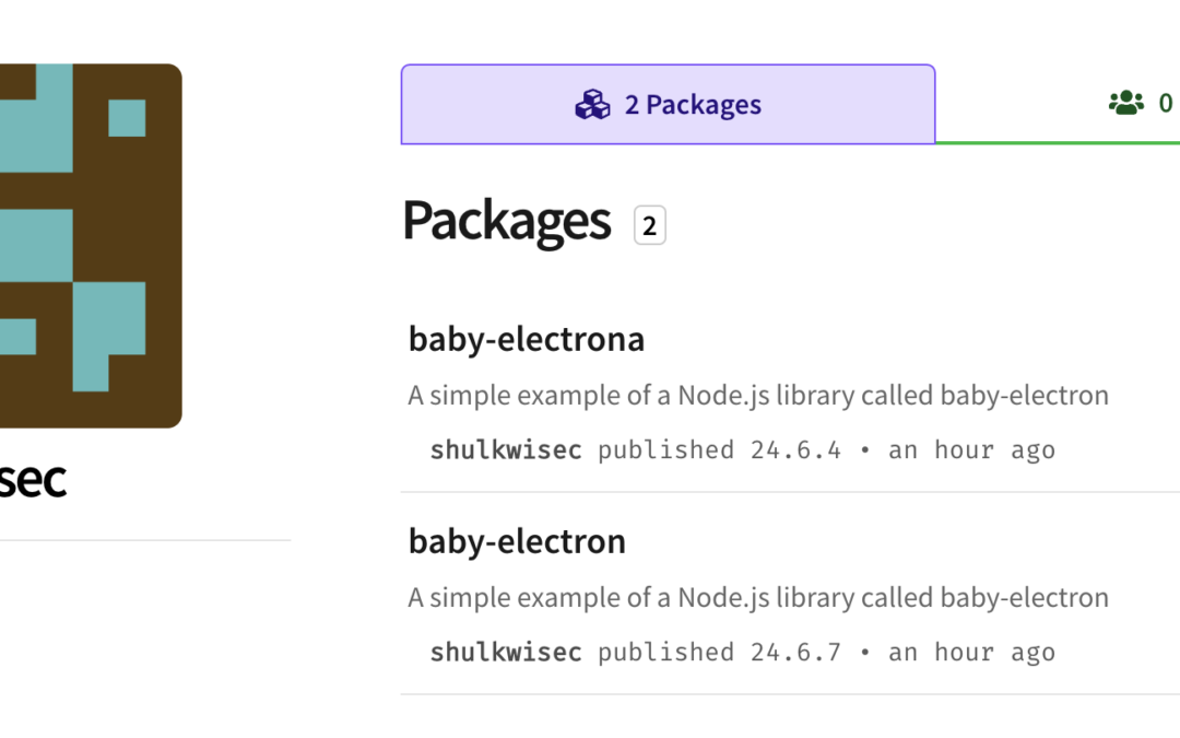 Malicious NPM packages:  Baby-electron & baby-electrona